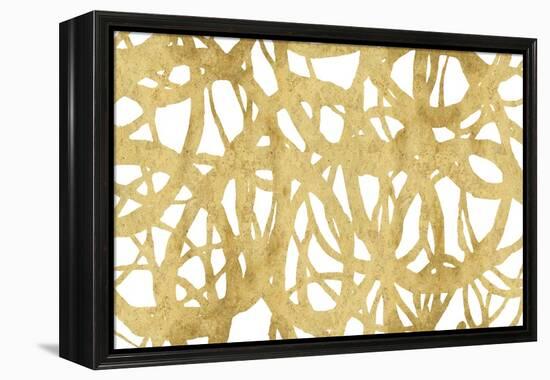 Endless Circles Front Gold IV-Wild Apple Portfolio-Framed Stretched Canvas