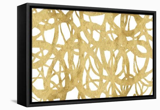 Endless Circles Front Gold IV-Wild Apple Portfolio-Framed Stretched Canvas