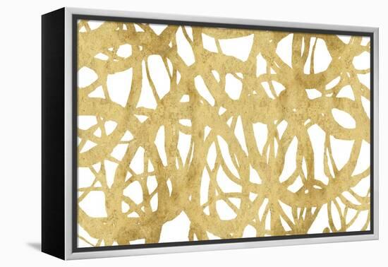 Endless Circles Front Gold IV-Wild Apple Portfolio-Framed Stretched Canvas