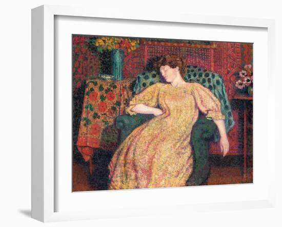 Endormie, or La Sieste, C.1906-Georges Lemmen-Framed Giclee Print