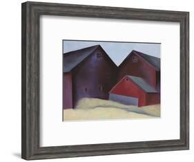 Ends of Barns-Georgia O'Keeffe-Framed Art Print