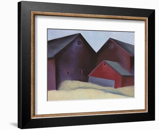 Ends of Barns-Georgia O'Keeffe-Framed Art Print