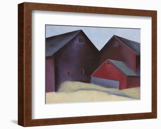 Ends of Barns-Georgia O'Keeffe-Framed Art Print