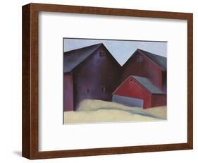Ends of Barns-Georgia O'Keeffe-Framed Art Print