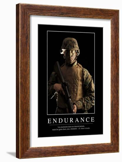 Endurance: Citation Et Affiche D'Inspiration Et Motivation-null-Framed Photographic Print