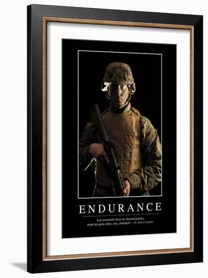 Endurance: Citation Et Affiche D'Inspiration Et Motivation-null-Framed Photographic Print