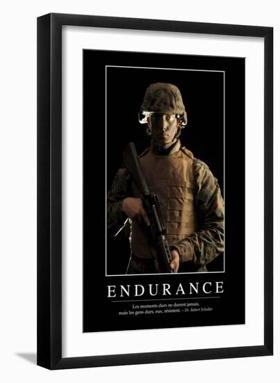 Endurance: Citation Et Affiche D'Inspiration Et Motivation-null-Framed Photographic Print