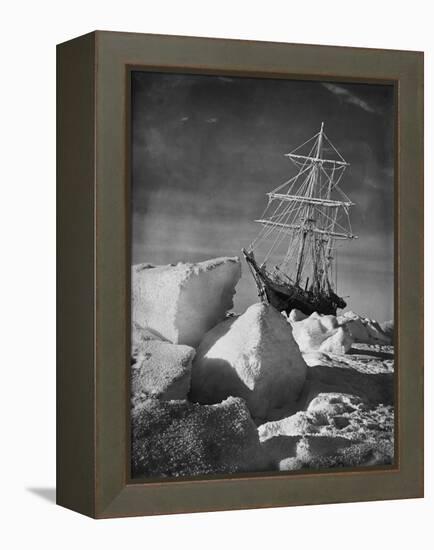 Endurance Trapped in Ice-Frank Hurley-Framed Premier Image Canvas