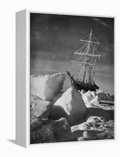 Endurance Trapped in Ice-Frank Hurley-Framed Premier Image Canvas