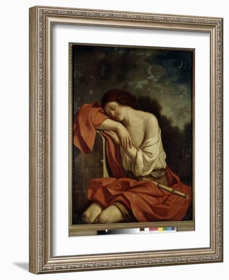 Endymion Endormi (Sleeping Endymion). Peinture De Giovanni Francesco Barbieri Dit Guercino Ou Le Gu-Guercino (1591-1666)-Framed Giclee Print