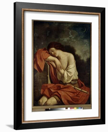 Endymion Endormi (Sleeping Endymion). Peinture De Giovanni Francesco Barbieri Dit Guercino Ou Le Gu-Guercino (1591-1666)-Framed Giclee Print