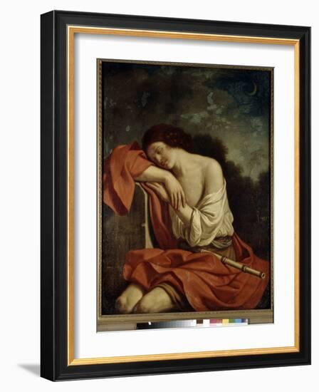 Endymion Endormi (Sleeping Endymion). Peinture De Giovanni Francesco Barbieri Dit Guercino Ou Le Gu-Guercino (1591-1666)-Framed Giclee Print