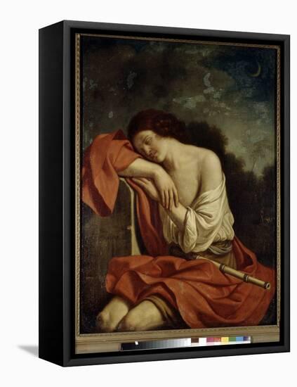 Endymion Endormi (Sleeping Endymion). Peinture De Giovanni Francesco Barbieri Dit Guercino Ou Le Gu-Guercino (1591-1666)-Framed Premier Image Canvas