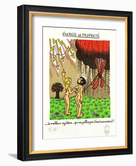 Energie et propreté-Jean Effel-Framed Collectable Print