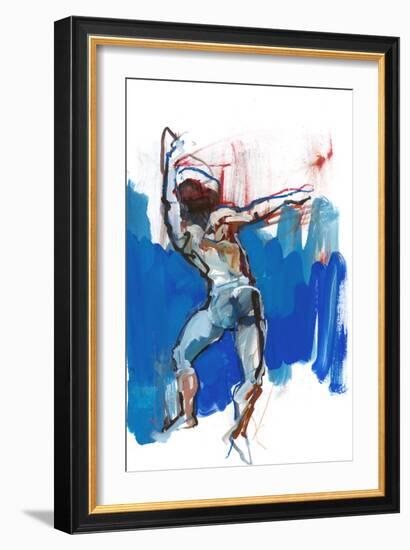 Energy, 2022, (mixed media on paper)-Mark Adlington-Framed Giclee Print