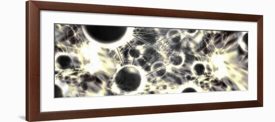 Energy Particles in a Molecule-null-Framed Photographic Print