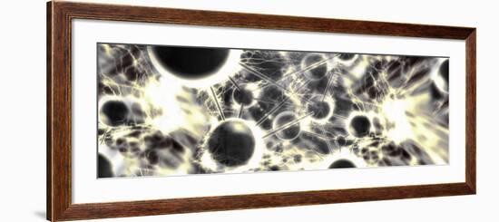 Energy Particles in a Molecule-null-Framed Photographic Print