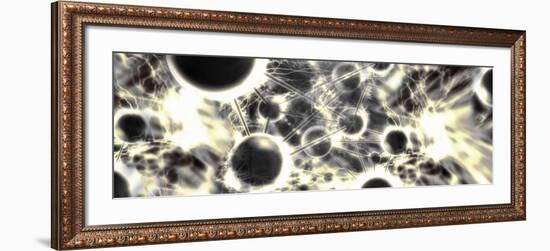 Energy Particles in a Molecule-null-Framed Photographic Print