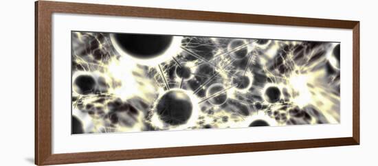 Energy Particles in a Molecule-null-Framed Photographic Print