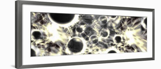 Energy Particles in a Molecule-null-Framed Photographic Print