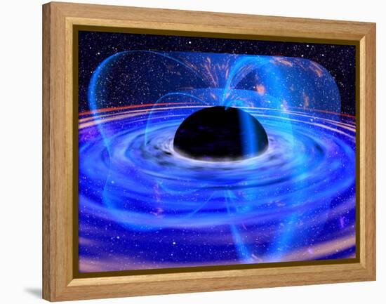 Energy-releasing Black Hole-null-Framed Premier Image Canvas