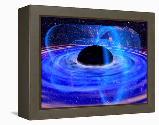 Energy-releasing Black Hole-null-Framed Premier Image Canvas