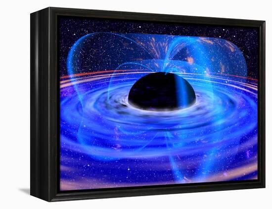 Energy-releasing Black Hole-null-Framed Premier Image Canvas