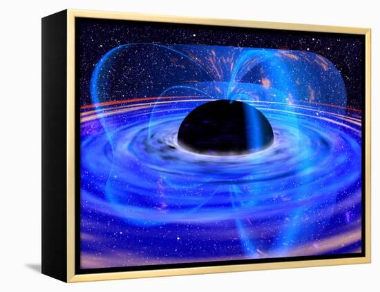 Energy-releasing Black Hole-null-Framed Premier Image Canvas