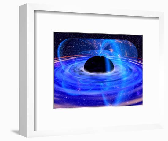 Energy-releasing Black Hole-null-Framed Premium Photographic Print