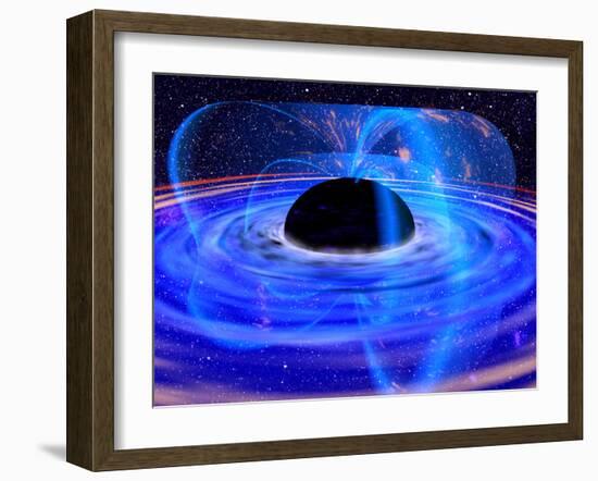 Energy-releasing Black Hole-null-Framed Photographic Print