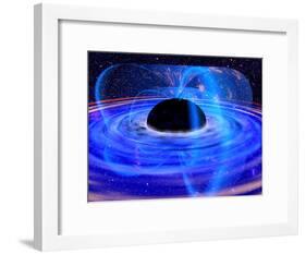 Energy-releasing Black Hole-null-Framed Photographic Print