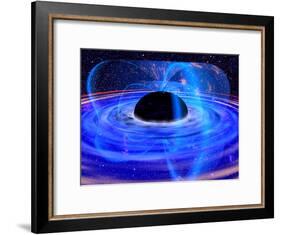 Energy-releasing Black Hole-null-Framed Photographic Print