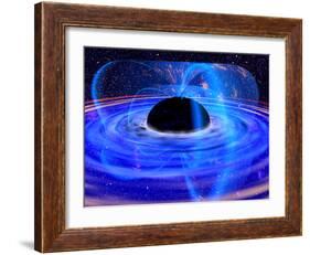 Energy-releasing Black Hole-null-Framed Photographic Print