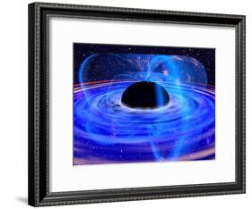 Energy-releasing Black Hole-null-Framed Photographic Print