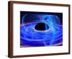 Energy-releasing Black Hole-null-Framed Photographic Print