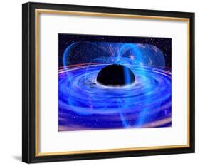 Energy-releasing Black Hole-null-Framed Photographic Print