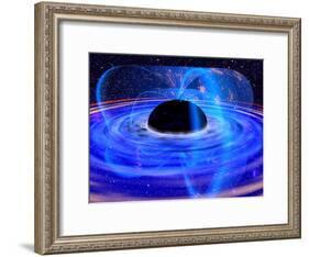 Energy-releasing Black Hole-null-Framed Photographic Print