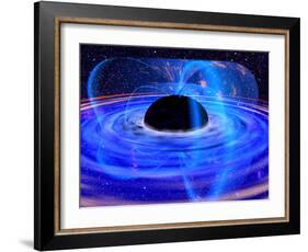 Energy-releasing Black Hole-null-Framed Photographic Print