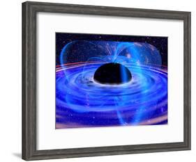 Energy-releasing Black Hole-null-Framed Photographic Print