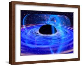 Energy-releasing Black Hole-null-Framed Photographic Print