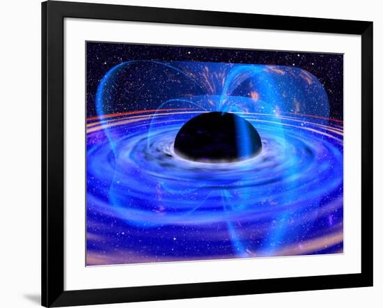 Energy-releasing Black Hole-null-Framed Photographic Print