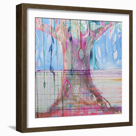 Energy Tree-Zwart-Framed Giclee Print