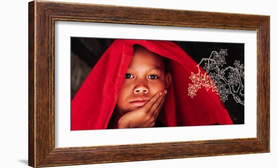 Enfance Birmane-Olivier Föllmi-Framed Art Print