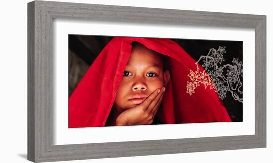 Enfance Birmane-Olivier Föllmi-Framed Art Print