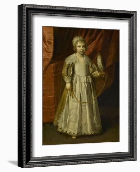 Enfant au faucon-Philippe De Champaigne-Framed Giclee Print