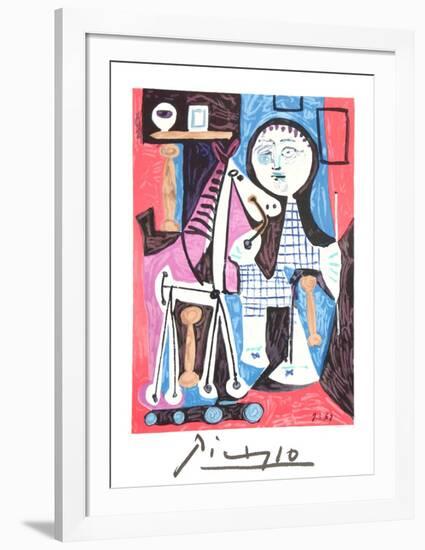 Enfant Avec Cheval a Toulettes-Pablo Picasso-Framed Collectable Print