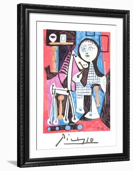 Enfant Avec Cheval a Toulettes-Pablo Picasso-Framed Collectable Print