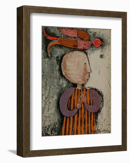 Enfant avec un oiseau I-Graciela Rodo Boulanger-Framed Collectable Print