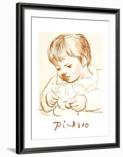 Enfant Deieunant-Pablo Picasso-Framed Collectable Print