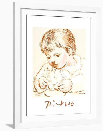 Enfant Deieunant-Pablo Picasso-Framed Collectable Print